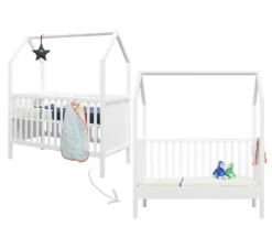 My First House Bedbank 70x140 - Wit