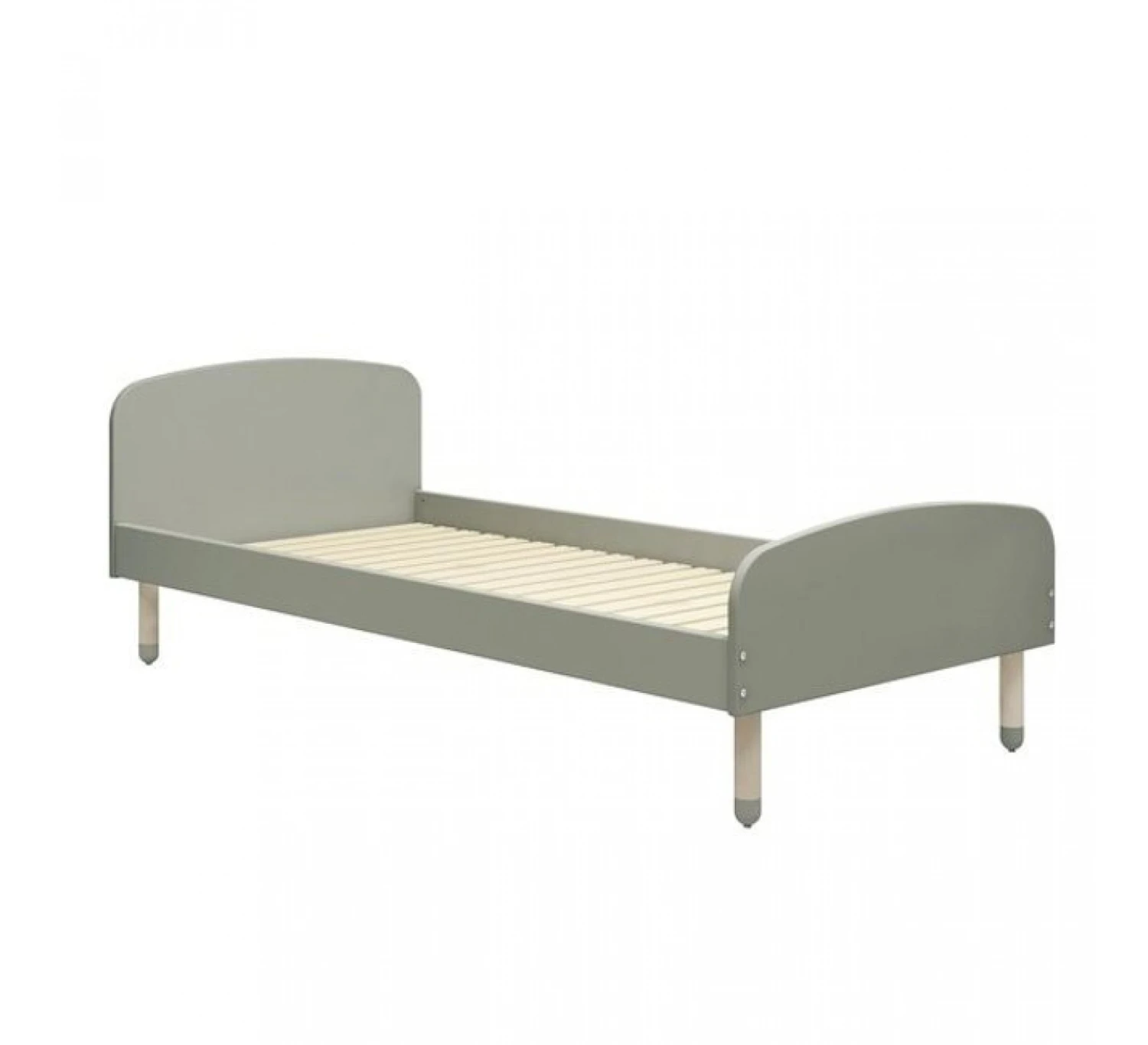 Dots Single Bed 90x200 - Natural Green