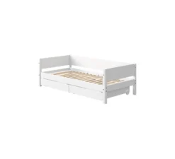 White Bedbank Met Lades 90x190