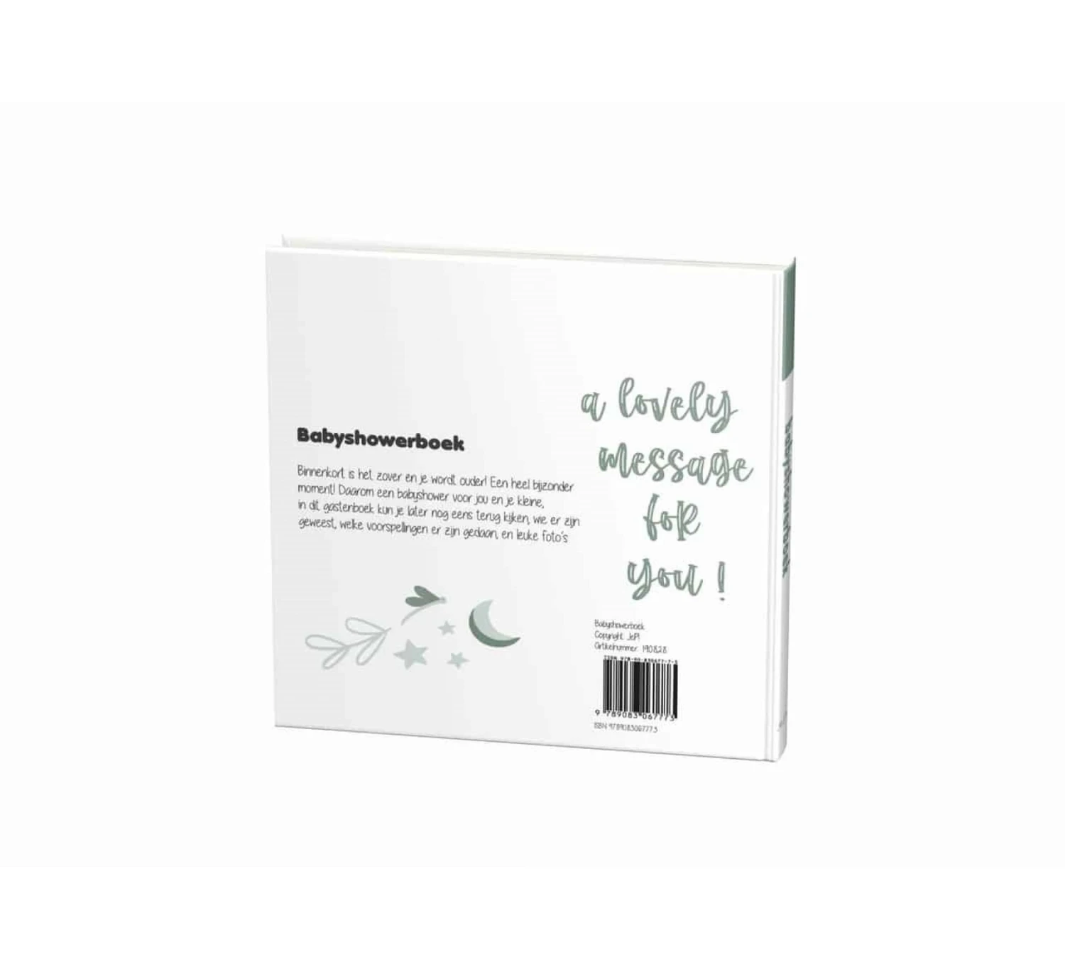 Babyshowerboek - Witgroen - Afbeelding 3