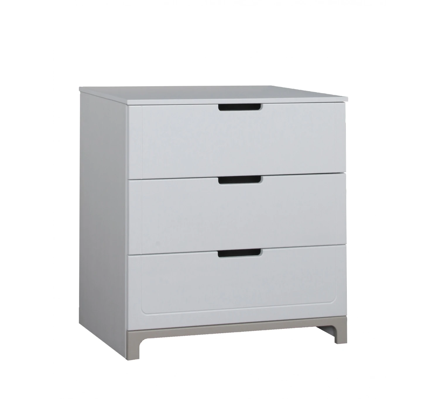 Mini Commode 3 Lades Wit/grijs