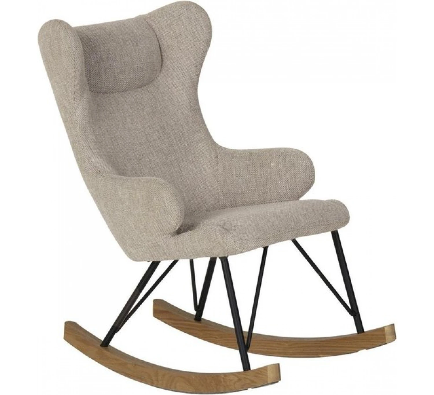 Rocking Kids Chair De Luxe - Sand Grey