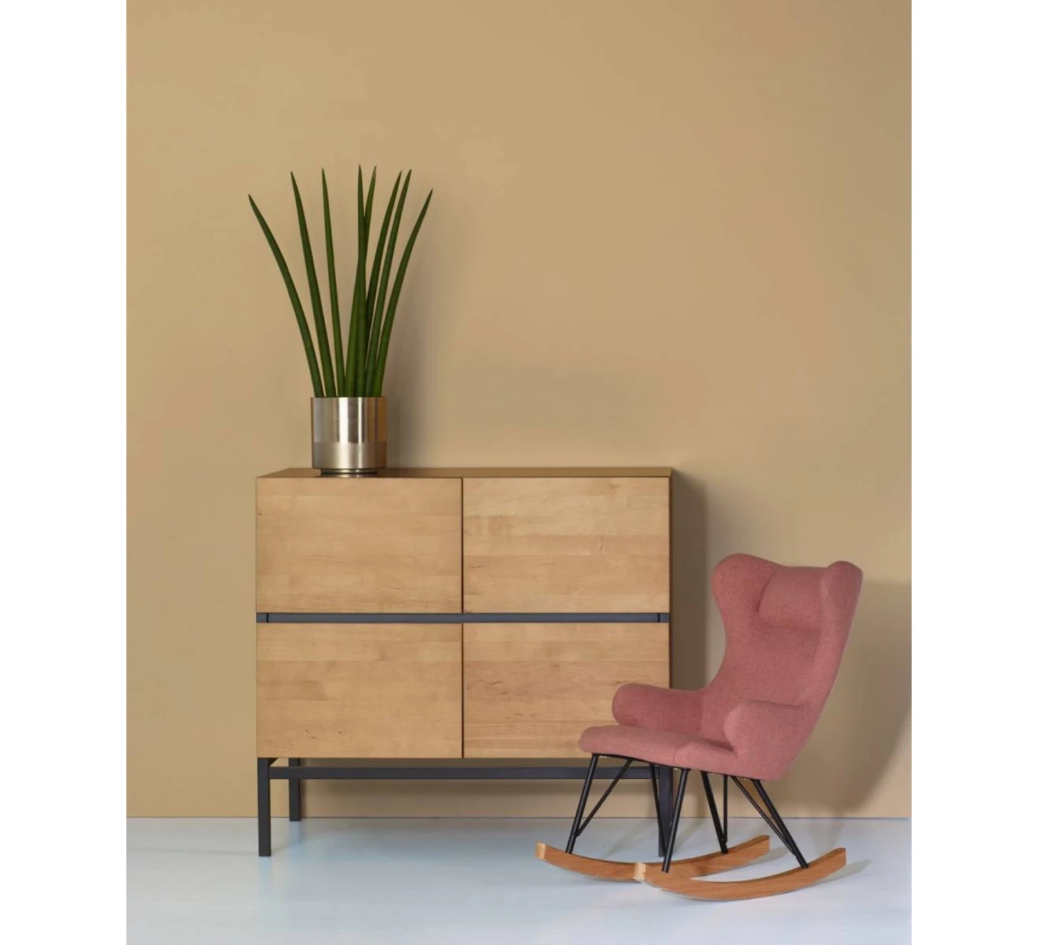 Rocking Kids Chair De Luxe - Sand Grey - Afbeelding 3