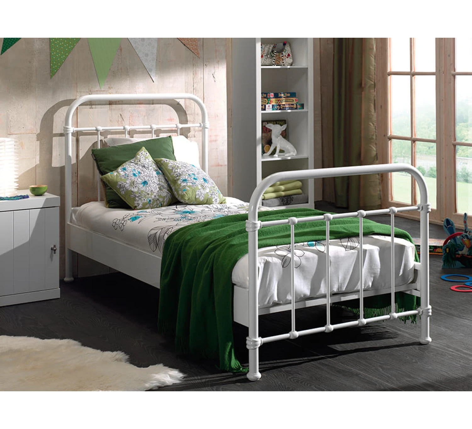 New York 90x200cm - Wit - Afbeelding 2